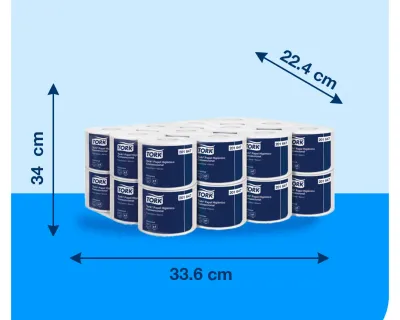 Tork® Papel Higiénico Convencional/ Universal/ Blanco/ 26 mts/ 24 rollos  201647